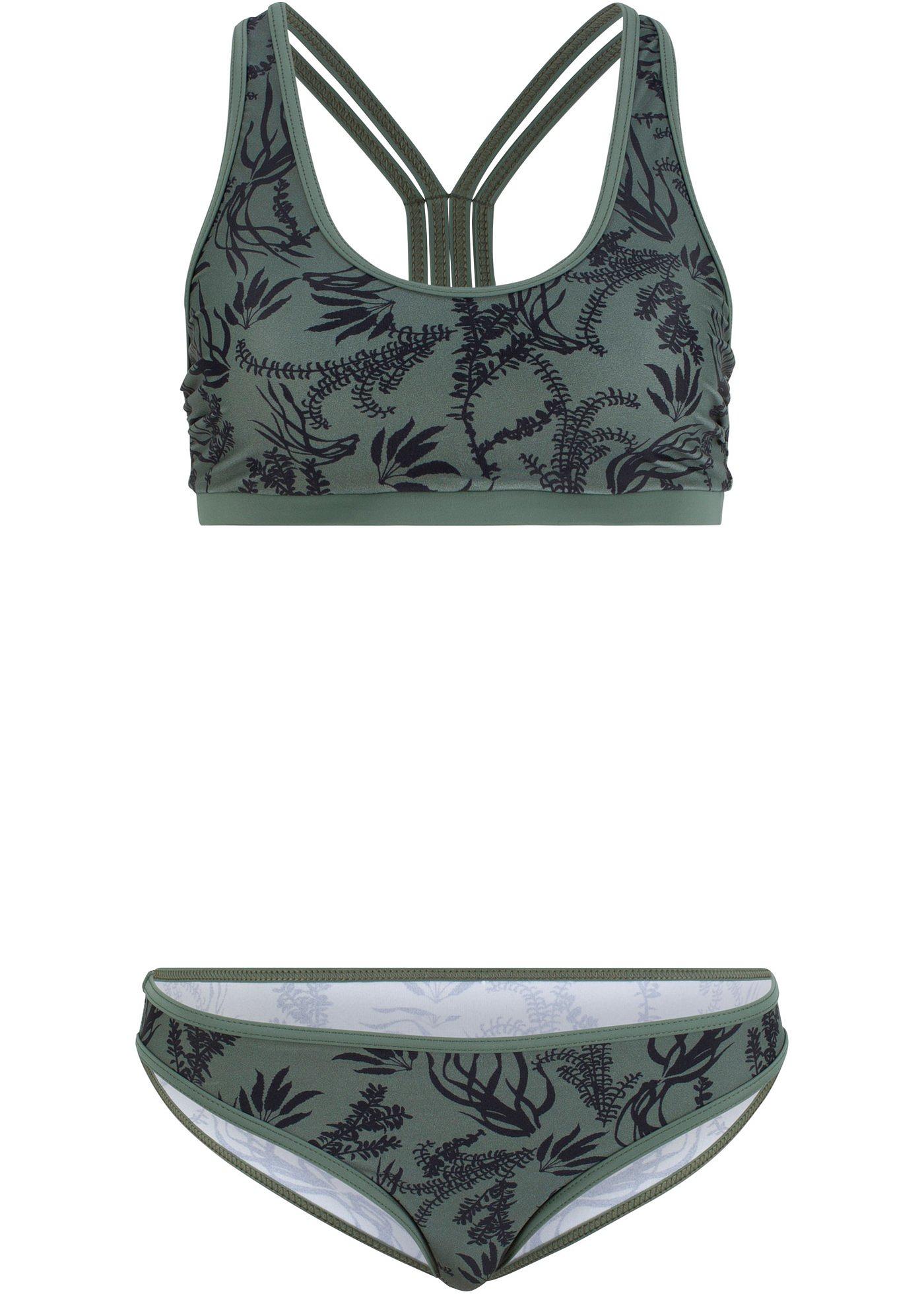 Sch Ner Bustier Bikini Mit Ringerr Cken Aus Nachhaltiger Badeware