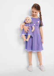 Mädchen Kleid und Puppenkleid (2-tlg.) aus Bio-Baumwolle, bpc bonprix collection