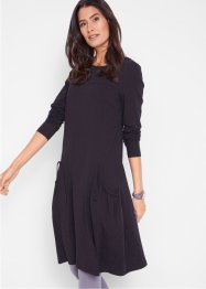 Oversize-Baumwoll-Kleid mit Taschen, knieumspielend, bpc bonprix collection