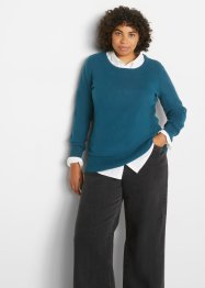 Basic Pullover mit recycelter Baumwolle, bpc bonprix collection