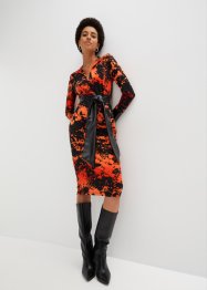 Kleid mit Lederimitatschleife, BODYFLIRT boutique