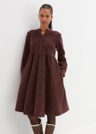 Baumwoll-Cord-Kleid mit Taschen in A-Line aus Web, knieumspielend, bpc bonprix collection