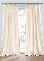 Blickdichter Vorhang mit Baumwolle (2er Pack), bpc living bonprix collection