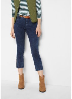 Straight Jeans Mid Waist, cropped Stretch, John Baner JEANSWEAR
