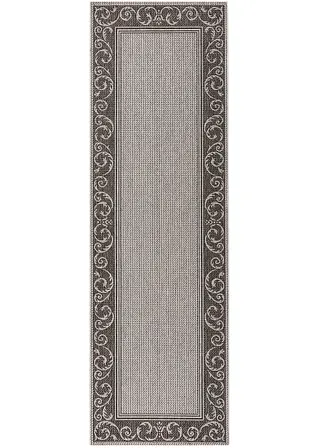 In- und Outdoor Läufer mit Rankenbordüre in grau - bpc living bonprix collection In- und Outdoor Läufer mit Rankenbordüre in grau - bpc living bonprix collection
