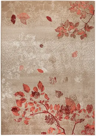Teppich mit Blättermotiv in beige - bpc living bonprix collection Teppich mit Blättermotiv in beige - bpc living bonprix collection