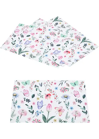 Tischset mit Blümchen Druck (4er Pack) in weiß - bonprix Tischset mit Blümchen Druck (4er Pack) in weiß - bonprix