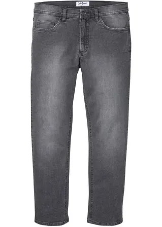 Regular Fit Stretch-Jeans mit Komfortschnitt, Straight in grau von vorne - bonprix Regular Fit Stretch-Jeans mit Komfortschnitt, Straight in grau von vorne - bonprix