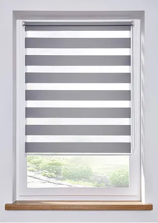 Verdunkelungs-Doppelrollo einfarbig in grau - bpc living bonprix collection Verdunkelungs-Doppelrollo einfarbig in grau - bpc living bonprix collection