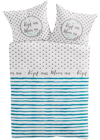 Bettwäsche mit maritimen Design in weiß - bonprix Bettwäsche mit maritimen Design in weiß - bonprix