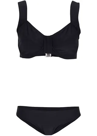 Minimizer Bügel Bikini (2-tlg. Set) in schwarz von vorne - bpc bonprix collection Minimizer Bügel Bikini (2-tlg. Set) in schwarz von vorne - bpc bonprix collection