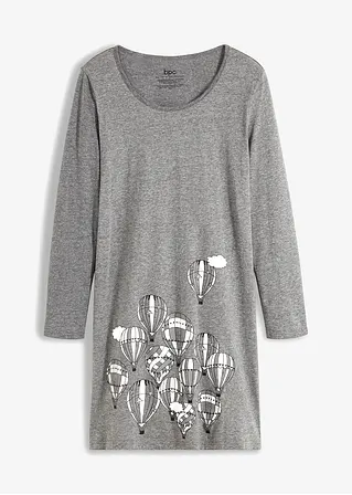 Nachthemd in grau von vorne - bonprix Nachthemd in grau von vorne - bonprix
