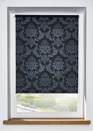 Sichtschutzrollo mit Ornament Druck in schwarz - bonprix Sichtschutzrollo mit Ornament Druck in schwarz - bonprix