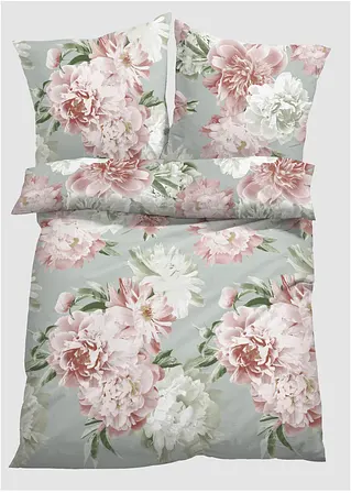 Bettwäsche mit Blumen in weiß - bonprix Bettwäsche mit Blumen in weiß - bonprix