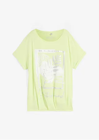Shirt mit Druck in gelb von vorne - bonprix Shirt mit Druck in gelb von vorne - bonprix
