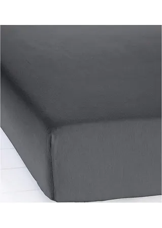 Biber Spannbettlaken in grau - bonprix Biber Spannbettlaken in grau - bonprix