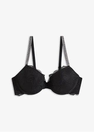 Schalen BH in schwarz von vorne - bonprix Schalen BH in schwarz von vorne - bonprix