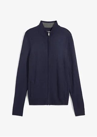 Feinstrickjacke in blau von vorne - bonprix Feinstrickjacke in blau von vorne - bonprix