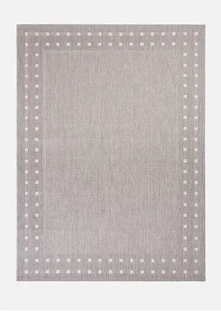 In- und Outdoor Teppich mit umlaufender Bordüre in grau - bonprix In- und Outdoor Teppich mit umlaufender Bordüre in grau - bonprix
