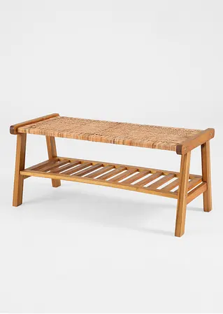 Rattan Sitzbank in beige von vorne - bonprix Rattan Sitzbank in beige von vorne - bonprix