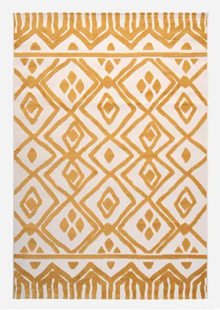 In- und Outdoor Teppich mit graphischer Musterung in gold von vorne - bonprix In- und Outdoor Teppich mit graphischer Musterung in gold von vorne - bonprix