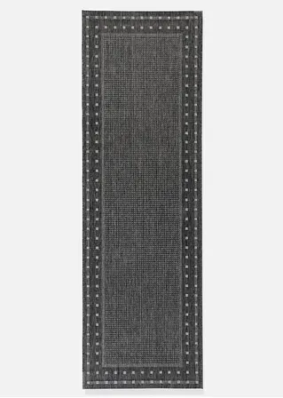 In- und Outdoor Läufer mit umlaufender Bordüre in grau - bonprix In- und Outdoor Läufer mit umlaufender Bordüre in grau - bonprix
