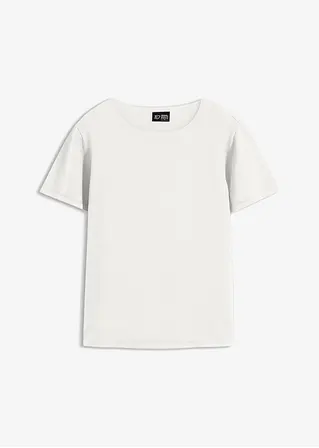 Feinstrick-Shirt aus Baumwolle in weiß von vorne - bonprix Feinstrick-Shirt aus Baumwolle in weiß von vorne - bonprix