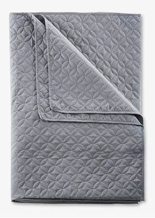 Tagesdecke mit Steppung in grau von vorne - bonprix Tagesdecke mit Steppung in grau von vorne - bonprix