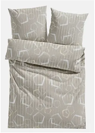Bettwäsche mit grafischem Design in beige von vorne - bonprix Bettwäsche mit grafischem Design in beige von vorne - bonprix