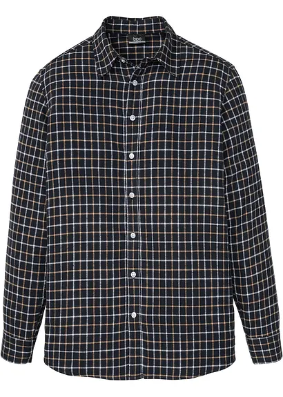 Flanell-Hemd in grau von vorne - bonprix Flanell-Hemd in grau von vorne - bonprix