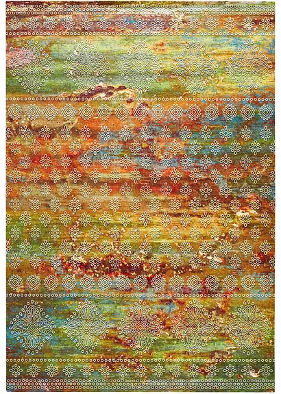 Waschbarer Teppich in moderner Orientoptik in bunt - bonprix Waschbarer Teppich in moderner Orientoptik in bunt - bonprix
