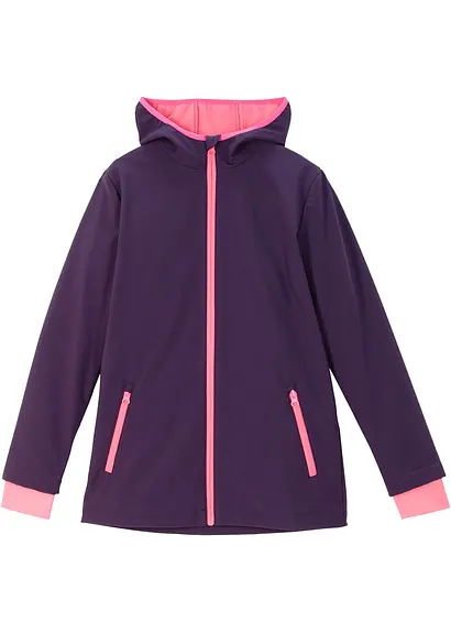 Softshelljacke in lila von vorne - bonprix Softshelljacke in lila von vorne - bonprix