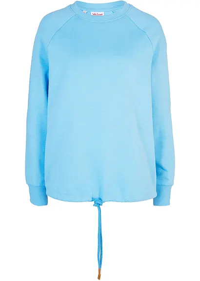 Sweatshirt aus Baumwoll-Mix in blau von vorne - bonprix Sweatshirt aus Baumwoll-Mix in blau von vorne - bonprix