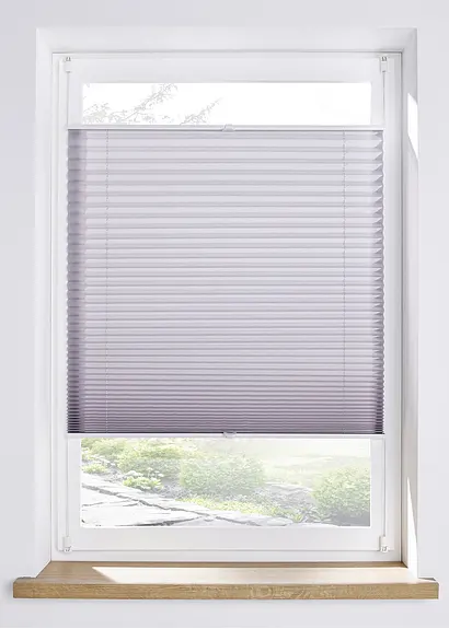 Plissee ohne Bohren in grau - bonprix Plissee ohne Bohren in grau - bonprix