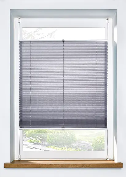 Plissee ohne Bohren in grau - bonprix Plissee ohne Bohren in grau - bonprix