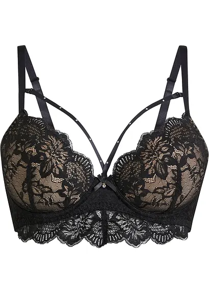 Schalen BH in schwarz von vorne - bonprix Schalen BH in schwarz von vorne - bonprix