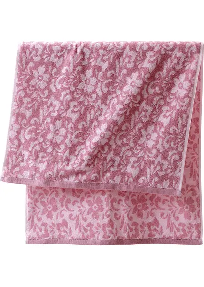 Handtuch mit Jacquard- Struktur in lila - bonprix Handtuch mit Jacquard- Struktur in lila - bonprix