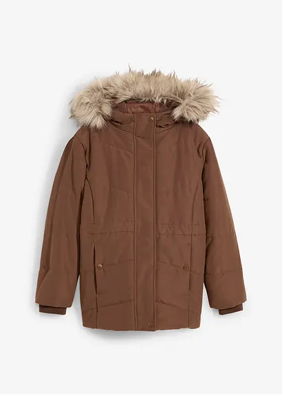 Winter Parka mit Kapuze in braun von vorne - bonprix Winter Parka mit Kapuze in braun von vorne - bonprix