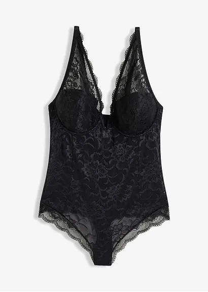 Body in schwarz von vorne - bonprix Body in schwarz von vorne - bonprix