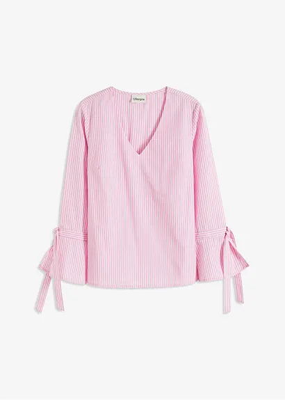 Tunika gestreift in rosa von vorne - bonprix Tunika gestreift in rosa von vorne - bonprix