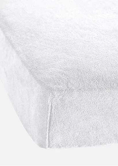 Cashmere Touch Spannbettlaken in weiß - bonprix Cashmere Touch Spannbettlaken in weiß - bonprix