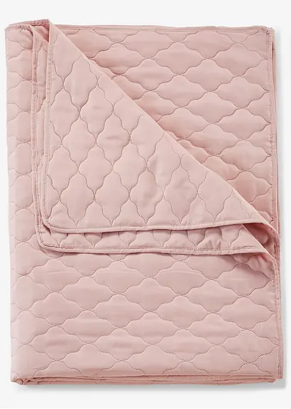 Tagesdecke mit Steppung in rosa von vorne - bonprix Tagesdecke mit Steppung in rosa von vorne - bonprix