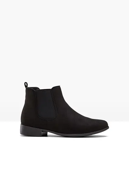 Chelsea Boot in schwarz von vorne - bonprix Chelsea Boot in schwarz von vorne - bonprix