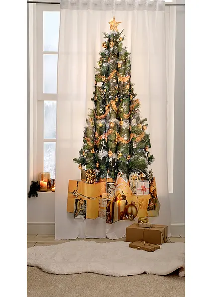 LED Vorhang mit Weihnachtsbaum Druck (1er Pack) in weiß - bonprix LED Vorhang mit Weihnachtsbaum Druck (1er Pack) in weiß - bonprix