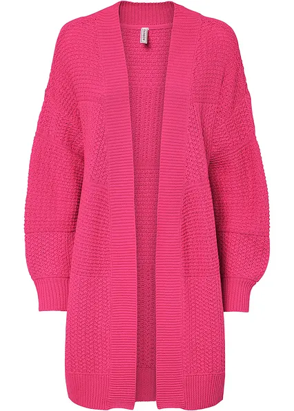 Longstrickjacke in pink - bonprix Longstrickjacke in pink - bonprix
