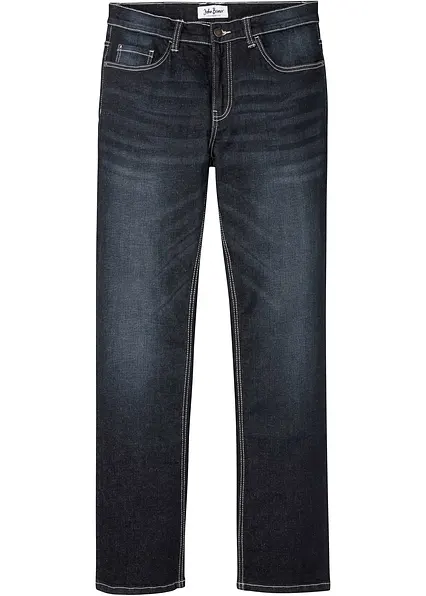 Regular Fit Stretch-Jeans, Bootcut in blau von vorne - bonprix Regular Fit Stretch-Jeans, Bootcut in blau von vorne - bonprix