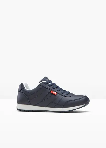 Sneaker aus Leder in blau von vorne - bonprix Sneaker aus Leder in blau von vorne - bonprix