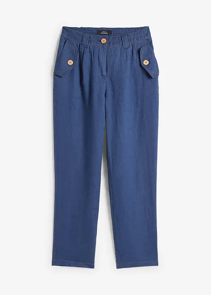 Chinohose in blau von vorne - bonprix Chinohose in blau von vorne - bonprix