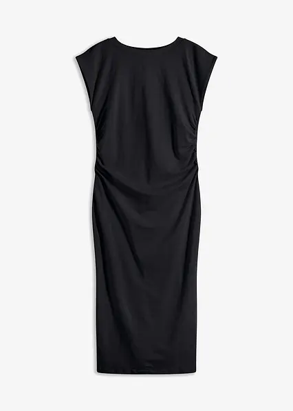 Jerseykleid aus Baumwolle mit Stretch in schwarz von vorne - bonprix Jerseykleid aus Baumwolle mit Stretch in schwarz von vorne - bonprix