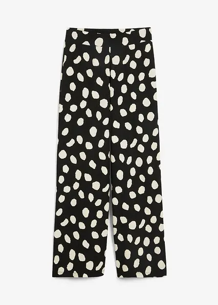 Jersey-Hose in schwarz von vorne - bonprix Jersey-Hose in schwarz von vorne - bonprix